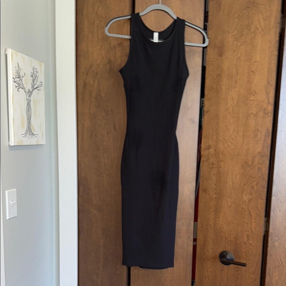 Lululemon Ribbed Black Dress